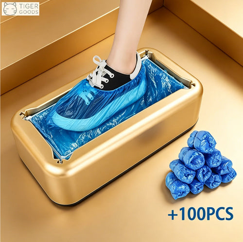 TGYW Smart ABS Automatic Shoe Cover Dispenser Machine Overshoes T Buckle Disposable PE Waterproof Indoor Rainy Floor Cleaning